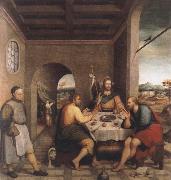 The meal in Emmaus Jacopo Bassano